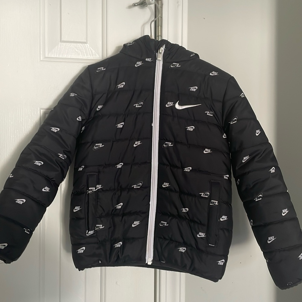 Very cozy black toddler boys jacket, full zip